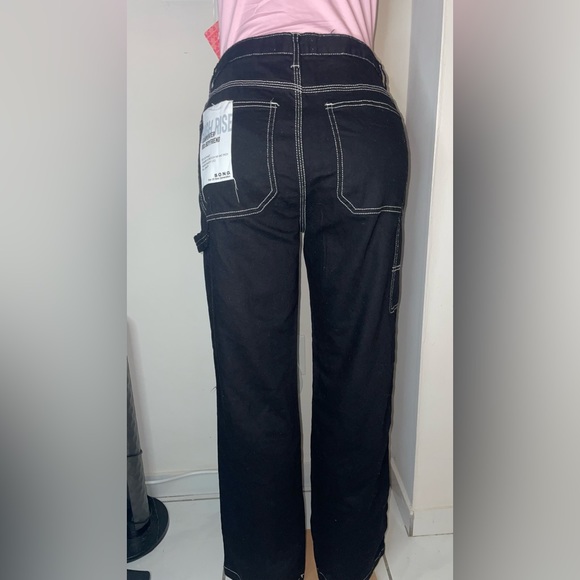 NWT SONG  JEAN BLACK HIGH RISE CANPERTER 80’ BOYFRIEND SIZE 9/29 jr - Picture 5 of 9